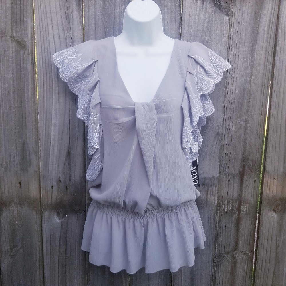 Contemporary Gray Blouse